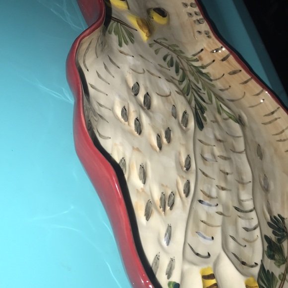 NATHALIE LETE Snowy OWL Serving Platter - ANTHROPOLOGIE - NEW with tags - Picture 6 of 9